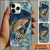 Maxcorners Vintage Lure Design Custom Name Fishing Phone Case