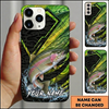 Maxcorners Geometric Scale Custom Name Fishing Phone Case