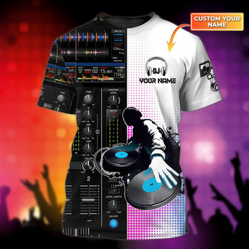 Maxcorners DJ Play Personalized 3D All Over Printed Shirt