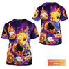 Maxcorners Funny Poker Casino Seamless Pattern Personalized Name 3D Tshirt Gift For Poker PlayersLM1009
