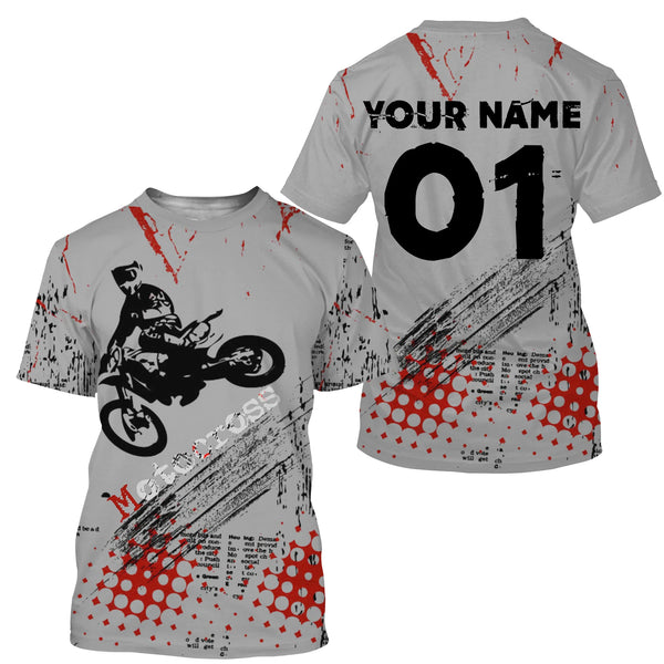 Personalized Motocross Jersey UPF30+ Freestyle FMX Dirt Bike Riders Off-road Motorcycle Racing