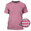 Maxcorners Breast Cancer Pattern Golf Shirt, Pink Golf Shirt, Golf Gift For Golfers, Breast Cancer Golf Shirt