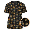 Maxcorners Golf and Bourbon Pattern Polos, Funny Bourbon Shirt For Men, Crazy Golf Shirts For Golfers