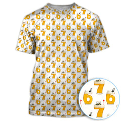 Maxcorners Funny Golf Beer Number 67 Polos For Men, Golf Pattern Shirt, Crazy Golf Shirt For Golfer