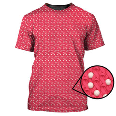 Maxcorners Pink Golf Shirt, Breast Cancer Golf Shirt For Golfer, Pattern Golf Shirt