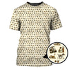 Maxcorners Pattern Golf Shirt, Pointer Golf Polos, Dog Golf Shirt For Men, Crazy Golf Shirt For Golfers