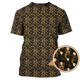 Maxcorners Dog Pattern Golf Shirt For Men, German Shepherd Golf Shirt, Crazy Golf Shirts For Golfer