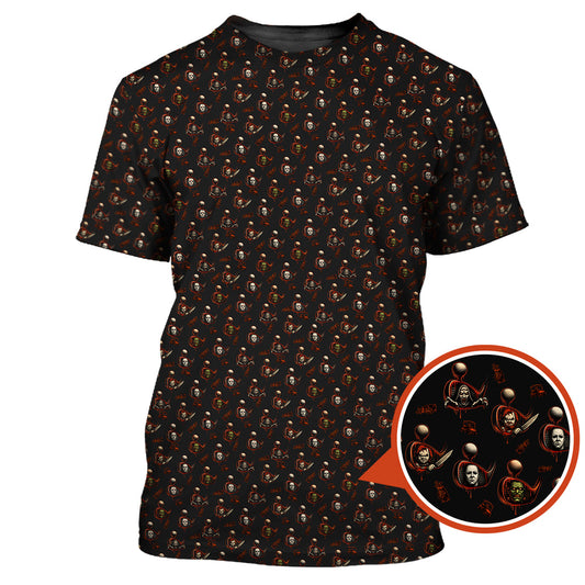 Maxcorners Halloween Golf Shirt For Golfer, Pattern Golf Shirt, Crazy Golf Shirt For Men