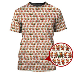 Maxcorners Funny Pattern Golf Shirt For Golfer, Christmas Golf Shirt, Golf Gift For Men