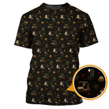 Maxcorners Halloween Golf Shirt For Golfer, Pattern Golf Shirt, Crazy Golf Shirt, Golf Gift For Men