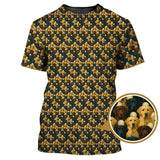 Maxcorners Labrador Golf Shirt For Men, Pattern Dog Golf Shirt For Golfer, Crazy Golf Shirt