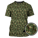 Maxcorners Camo Golf Shirt For Golfer, Camo Polo Shirt, Pattern Golf Shirt For Veteran, Golf Gift For Men