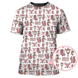 Maxcorners Let’s Go Girls Golf Pattern Shirt, Western Cowgirl Golf Polos For Golfers, Funny Golf Shirts For Women's