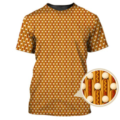 Maxcorners Hot Dog Golf Shirt, Funny Pattern Golf Shirt, Crazy Golf Shirt For Men