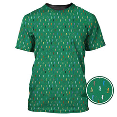 Maxcorners Golf Postures Pattern Golf Polos, Funny Golf Shirt ForMen’s, Crazy Golf Shirts For Golfers