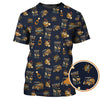 Maxcorners Golf and Bourbon Pattern Polos, Funny Bourbon Shirt For Men, Crazy Golf Shirts For Golfers