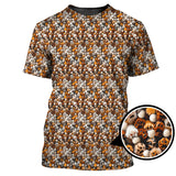Maxcorners Paw Pattern Golf Shirt For Pet Lover, Funny Golf Polos, Crazy Golf Shirts For Golfers