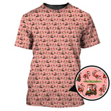 Maxcorners Funny Pattern Golf Shirt, Flamingo Golf Shirt, Christmas Golf Shirt For Golfer