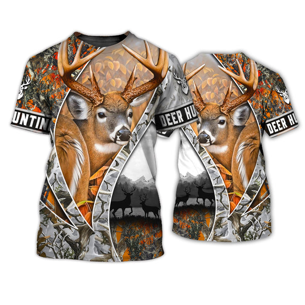 Maxcorners Hunting Deer Shirt 3D All Over Printed Clothes