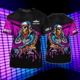 Maxcorners DJ Shirt Skull Personalized 3D All Over Printed Shirt