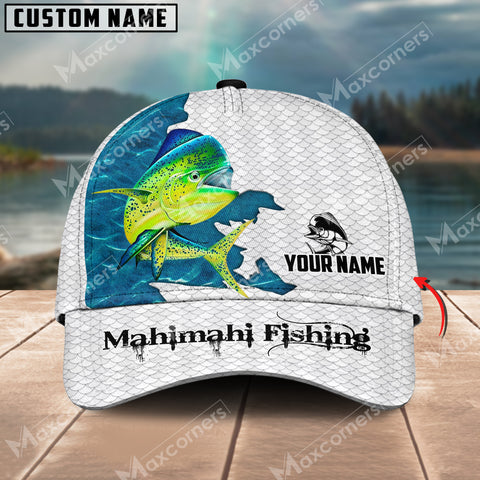 Maxcorners Mahimahi Fishing Customized Name 3D Classic Cap