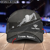 Maxcorners Personalized Name Billiard Metal Pattern 3D Classic Cap