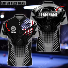 Maxcorners Billiards Ball 8 Personalized Name, Team Name Multi Color 3D Shirt