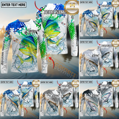 Maxcorners Saltwater Fishing Clean Sport Style Personalized Name, Team Name 3D Long Sleeve Shirt