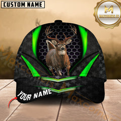 Maxcorners Deer Hunting Hexagon Multicolor Options Personalized Name 3D Cap