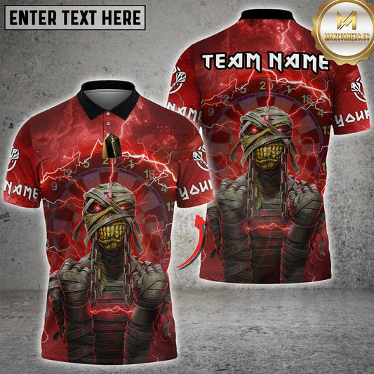 Maxcorners Mummy Lightning Darts Shirt Multicolor Options Personalized Name, Team Name 3D Shirt (4 Colors)