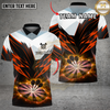Maxcorners Darts Electric Strike Multi Options Personalized Name, Team Name Unisex 3D Shirt (4 Colors)