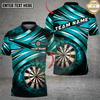 Maxcorners Darts Purple Smoke Energy Multi Options Personalized Name, Team Name Unisex 3D Shirt (4 Colors)
