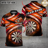 Maxcorners Darts Purple Smoke Energy Multi Options Personalized Name, Team Name Unisex 3D Shirt (4 Colors)