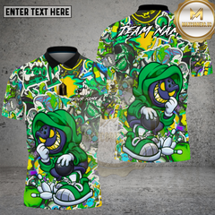 Maxcorners Bowling Street Sticker Hoodie Bowler Multi Options Personalized Name, Team Name Unisex 3D Shirt (4 Colors)