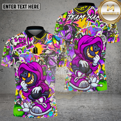 Maxcorners Bowling Street Sticker Hoodie Bowler Multi Options Personalized Name, Team Name Unisex 3D Shirt (4 Colors)