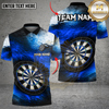 Maxcorners Darts Red Grunge Paint Splash Target Multi Options Personalized Name, Team Name Unisex 3D Shirt (4 Colors)