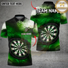 Maxcorners Darts Red Grunge Paint Splash Target Multi Options Personalized Name, Team Name Unisex 3D Shirt (4 Colors)