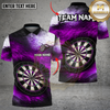 Maxcorners Darts Red Grunge Paint Splash Target Multi Options Personalized Name, Team Name Unisex 3D Shirt (4 Colors)
