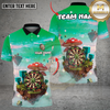 Maxcorners Darts Fantasy Floating Island Minecraft Style Multi Options Personalized Name, Team Name Unisex 3D Shirt (4 Colors)