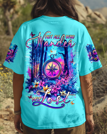Maxcorners Not All Who Wander Are Lost Compass All Over Print LM1501