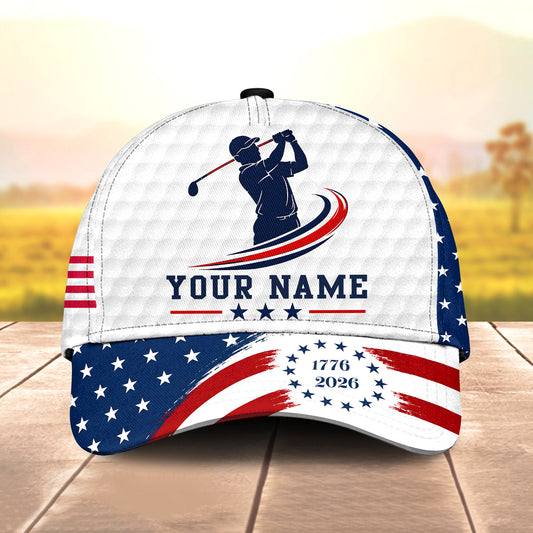 Maxcorners Cool Swing 3D Golf Personalized Name Cap