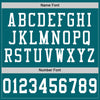 Maxcorners Custom Teal White Mesh Authentic Football Jersey LM2605