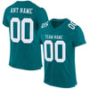 Maxcorners Custom Teal White Mesh Authentic Football Jersey LM2605