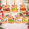 Maxcorners Dumpling Ornament Cute Tennis Ball Character Bamboo Steamer Basket Year Hearts Personalized Christmas Decor