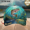 Maxcorners Underwater Coral Reef Custom Name Fishing Cap
