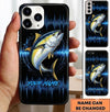 Maxcorners Fishing Phone Case Sound Wave Pattern Custom Name Phone Case