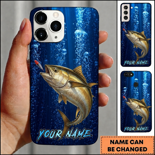 Maxcorners Underwater Bubble Custom Name Fishing Phone Case