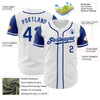 Maxcorners Custom White Royal Authentic Two Tone Baseball Jersey LM2605