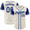 Maxcorners Custom Cream Royal Authentic Two Tone Baseball Jersey LM2605