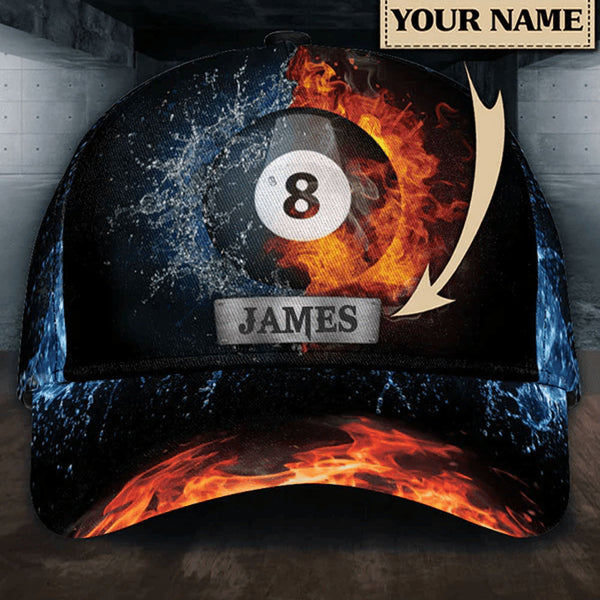 Maxcorners Billiards Queen Personalized Name 3D Cap